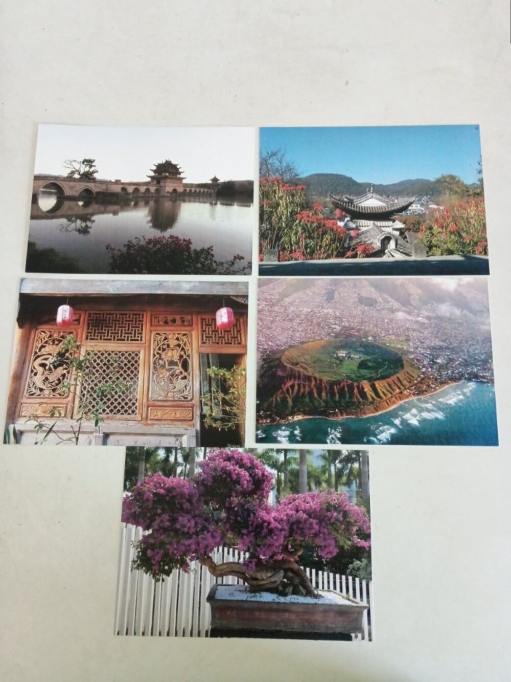 photograph postcards, set of 5